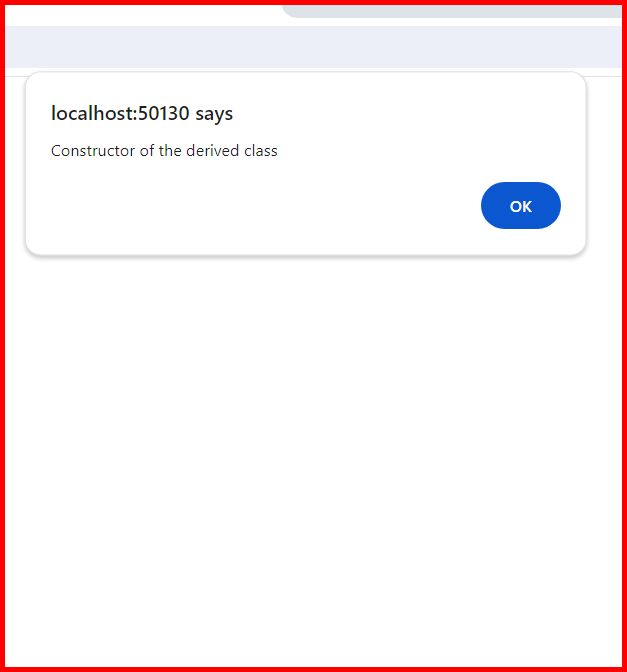 Picture showing the output of calling the constructor in Javascript